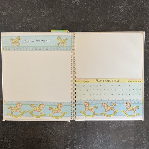 Vintage 80s Hallmark Keepsake Album adopted child baby memory book unisex - Picture 7 of 16